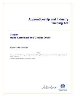 Apprenticeship and Industry Training Act