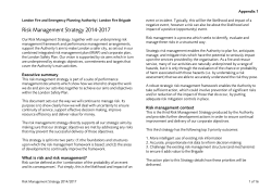 Risk Management Strategy 2014-2017