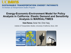 Energy-Economic-Environment Model for Policy Analysis in California