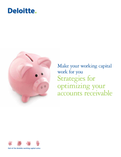 Strategies for optimizing your accounts receivable