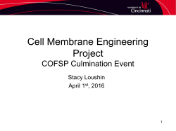 Presentation - University of Cincinnati