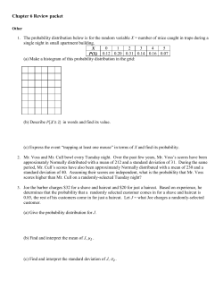 Chapter 6 Review packet Answer Section