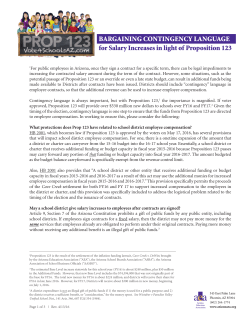 BARGAINING CONTINGENCY LANGUAGE for Salary Increases in