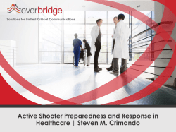 Active Shooter Preparedness and Response in