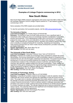 New South Wales - Australian Research Council