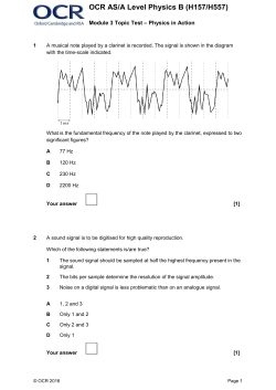 OCR AS/A Level Physics B (H157/H557) Topic Test, Module 3