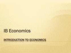 Introduction to Economics