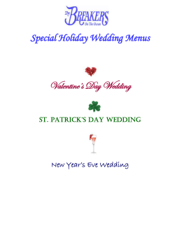 The Breakers Holiday Wedding Packages