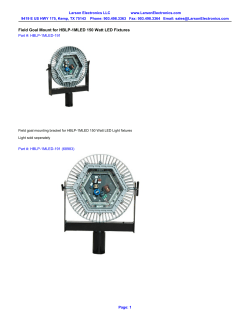 Field Goal Mount for HBLP-1MLED 150 Watt LED Fixtures