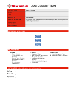 Grocery Manager NW