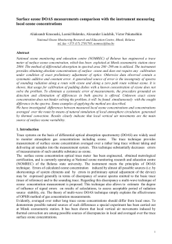 Discrepancies between local surface ozone concentrations