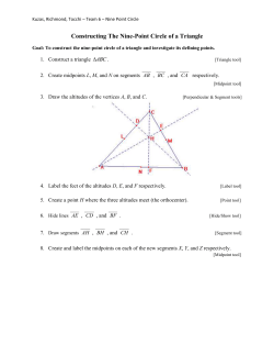 Nine Point Circle - The University of Akron Springboard