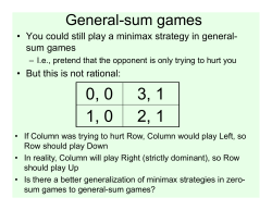General-sum games - Duke Computer Science