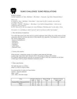 sumo challenge: sumo regulations