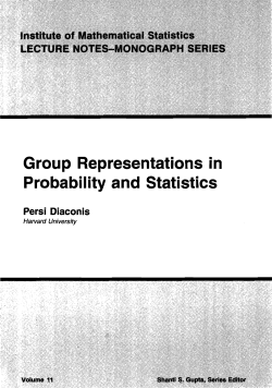Group Representations in Probability and Statistics