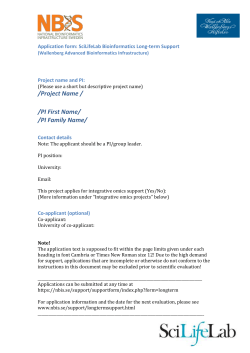 Long-term support application form