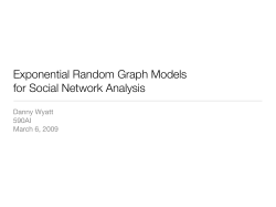 Exponential Random Graph Models for Social Network Analysis