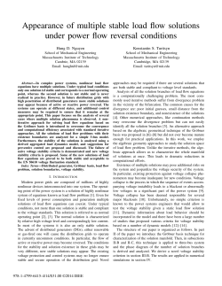 Appearance of multiple stable load flow solutions under power flow