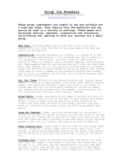 group ice breaker games