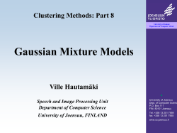 Clustering Methods