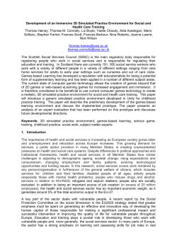 Development of an Immersive 3D Simulated Practice Environment