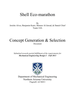 Concept Generation and Selection Team A