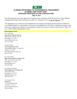 Alabama Tank Trust Fund Contractors