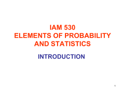 iam 530 elements of probability and statistics