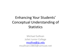 Conceptual Understanding in Statistics