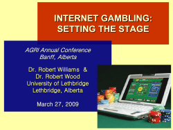 INTERNET GAMBLING