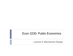 Econ 2230: Public Economics