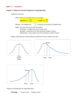 Lecture notes on chapter 3