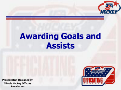 Awarding Goals and Assists
