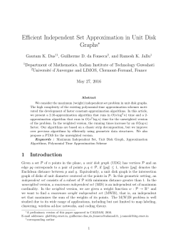 Efficient Independent Set Approximation in Unit Disk Graphs&lowast;