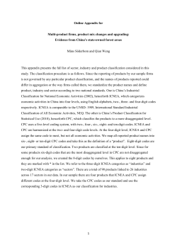 1 Online Appendix for Multi-product firms, product mix changes and