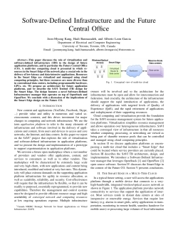 Software-Defined Infrastructure and the Future Central Office