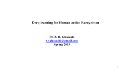 Spring 2015 Deep learning for Human action Recognition