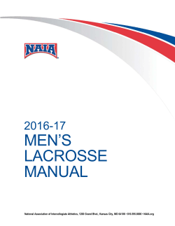 men`s lacrosse manual