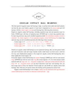angular contact ball bearings - Luoyang jinyuan outsize bearing co.,ltd