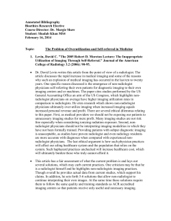 Problem of Overutilization and Self