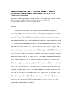 Paper - Shimberg Center for Housing Studies