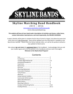 Marching Band Handbook