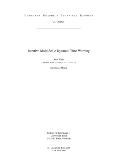 Iterative Multi Scale Dynamic Time Warping
