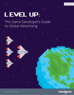 The Game Developer`s Guide to Global Advertising