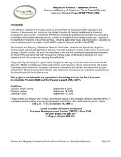 Request for Proposal – Statement of Work Analysis and Mapping of