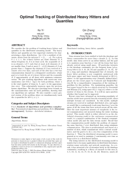 Optimal Tracking of Distributed Heavy Hitters and Quantiles