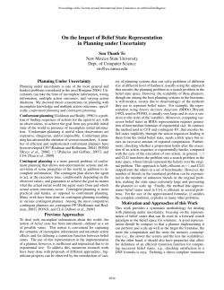 On the Impact of Belief State Representation in Planning