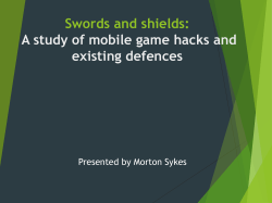 A study of mobile game hacks and existing defences