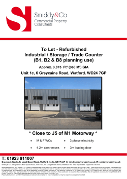 To Let - Refurbished Industrial / Storage / Trade Counter (B1, B2