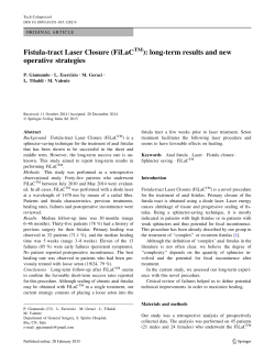 Fistula-tract Laser Closure (FiLaC ): long-term results